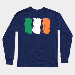 Irland Flag - Pencil Strokes Long Sleeve T-Shirt